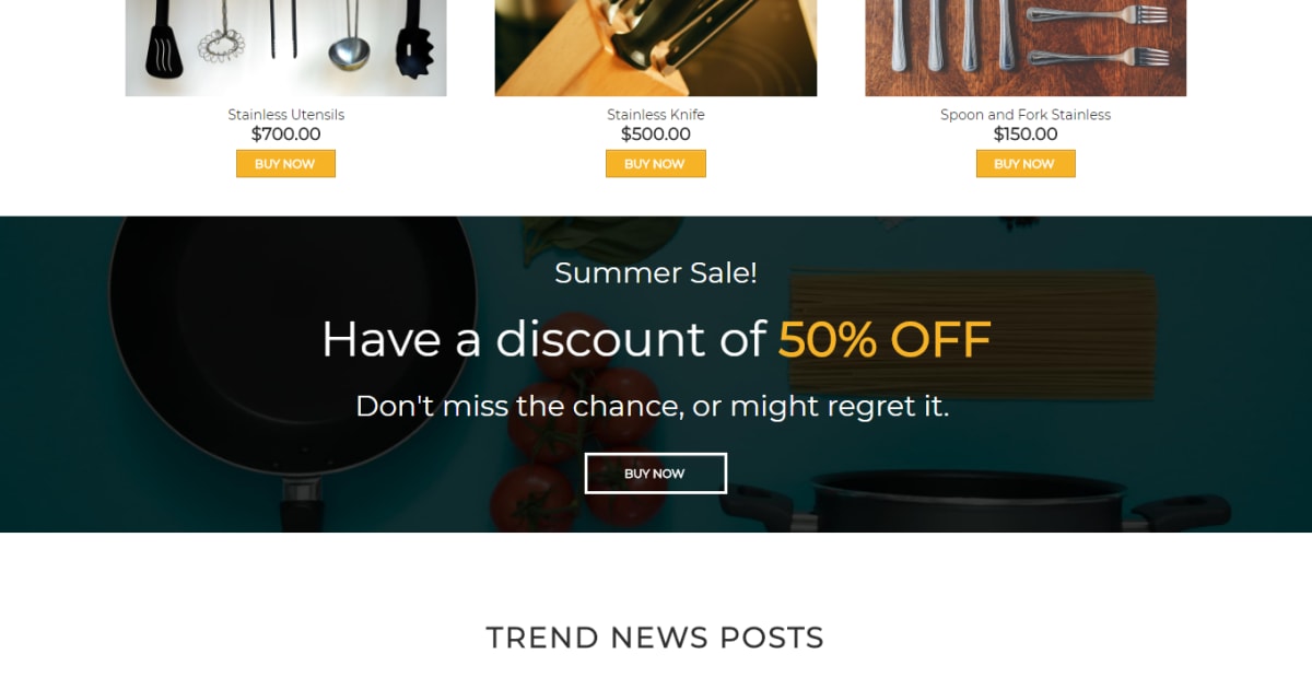 Equipment / Sales Page / Landing Page - Appliances Template 01
