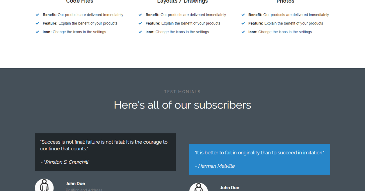 Multimedia / Services / Subscribe / Landing Page - Coaching Template 07