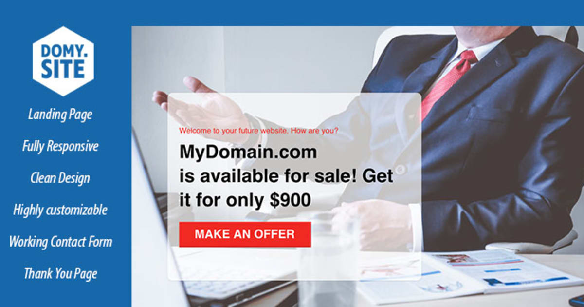 Domain For Sale Lead Funnel by FunnelsHelper.com