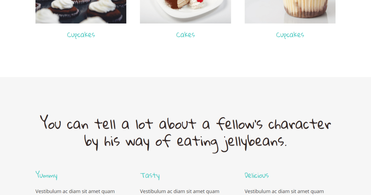 Food And Restaurant / Landing Page  - Pastry Baking Template 1