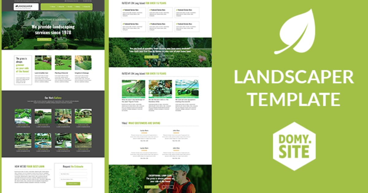 #1 LANDSCAPER WEBSITE TEMPLATE