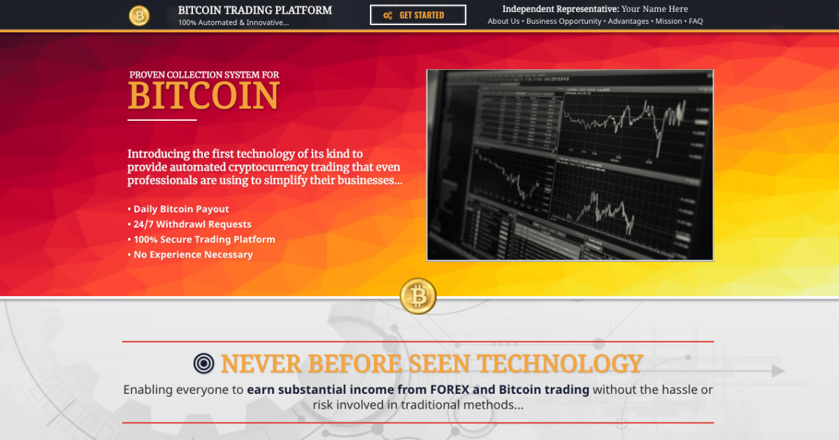 USI-TECH (Bitcoin & Forex) MLM Network Marketing Bridge Optin Funnel