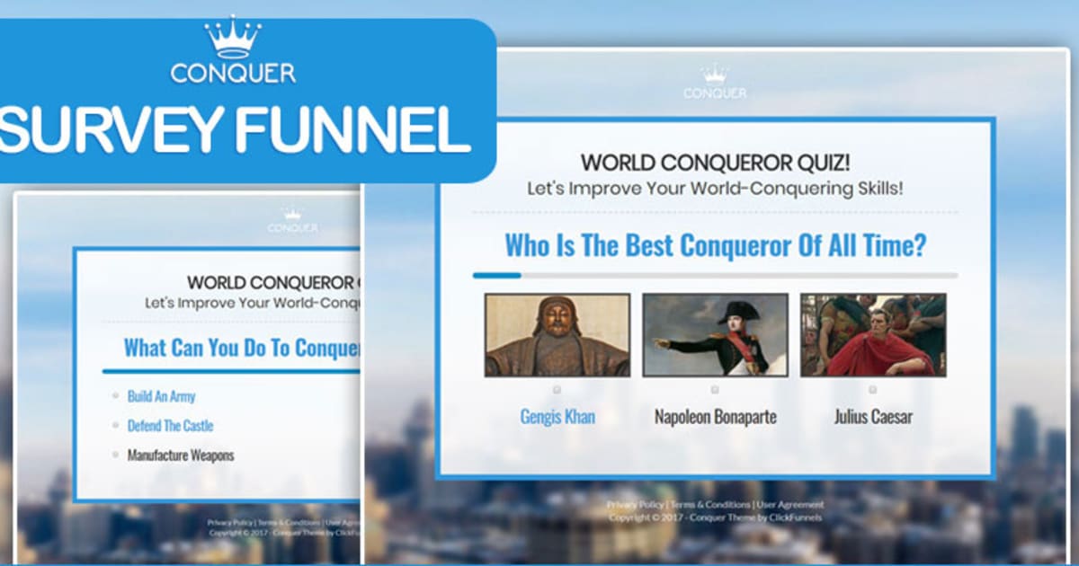 CONQUER | Survey Funnel