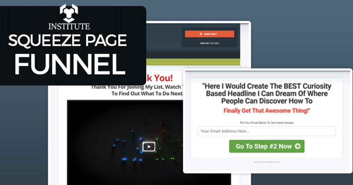 Institute - Squeeze Page Funnel