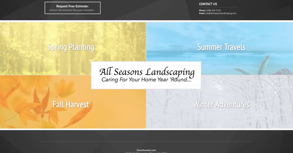 Landscaping Contractor Optin Funnel