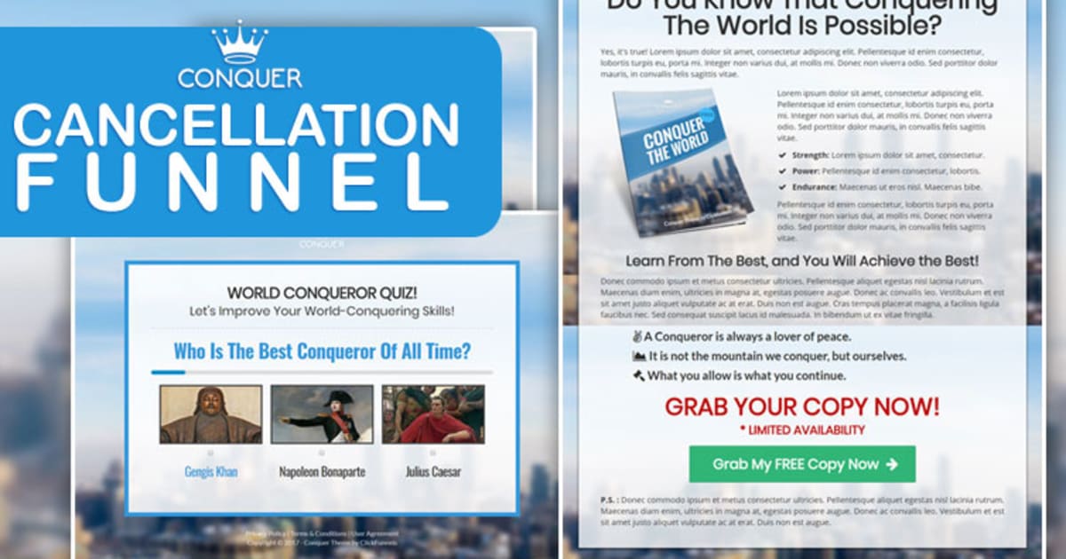CONQUER - Cancellation Funnel