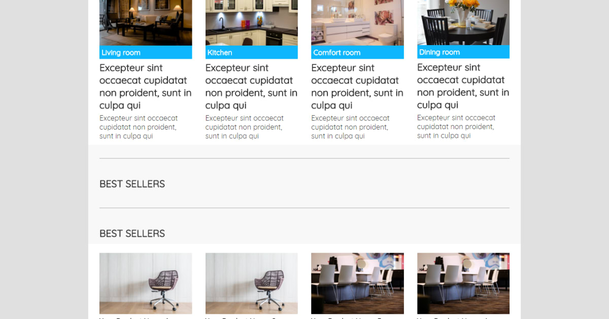 Furniture / Sales Page / Landing Page - Furniture Template 02