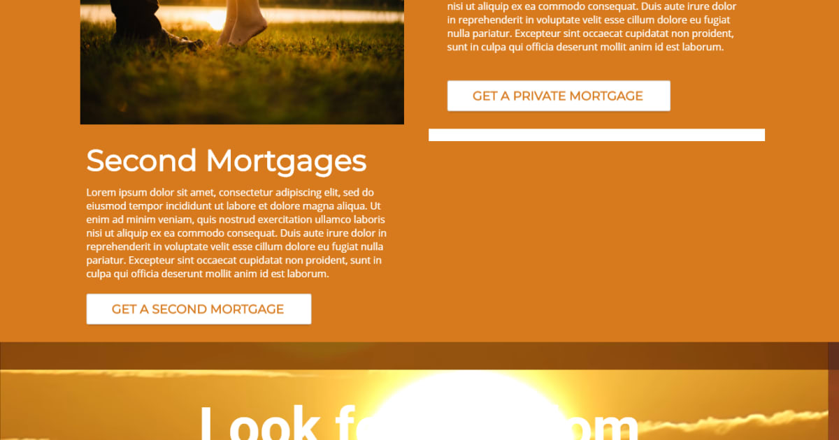 Real Estate / Mortgage / Landing Page - Real Estate Template 10