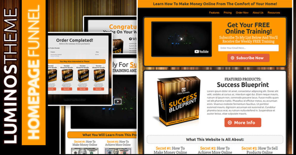 LUMINOS | Homepage Funnel