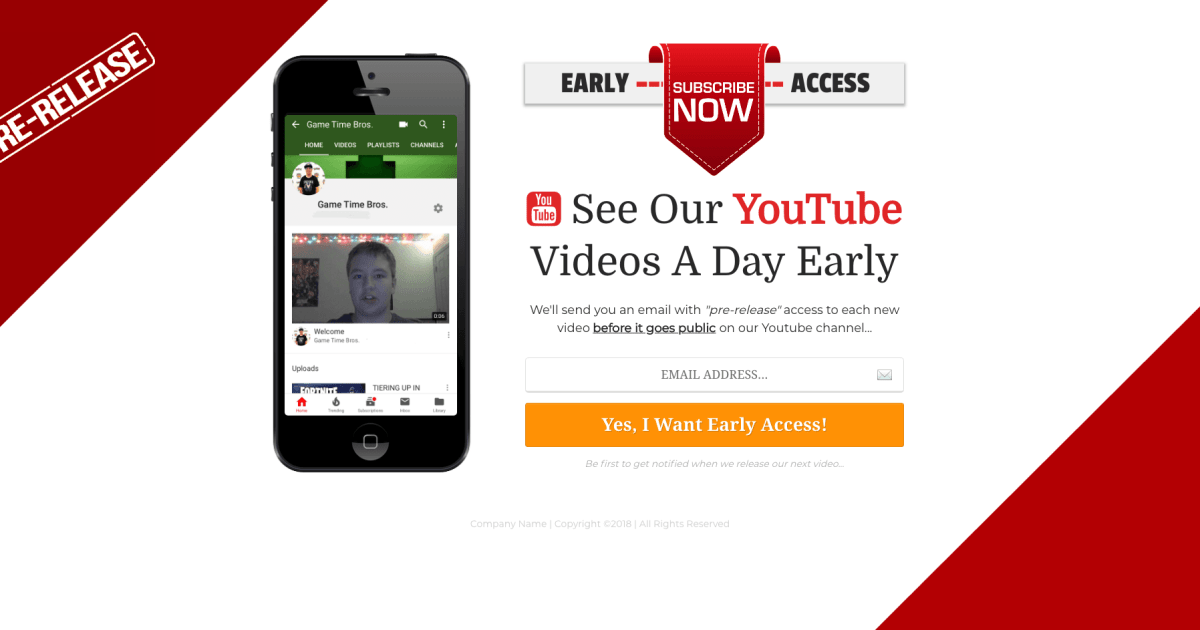 Youtube Subscriber & Social Media Optin