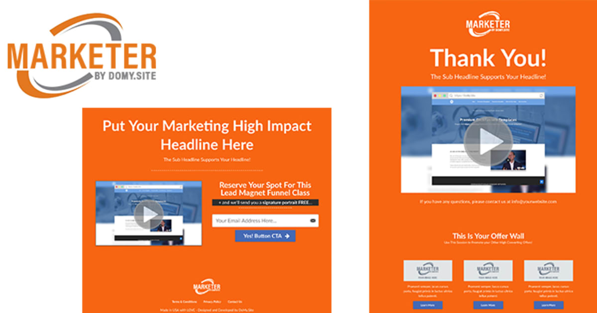MARKETER :: Lead Magnet Funnel by FunnelsHelper.com