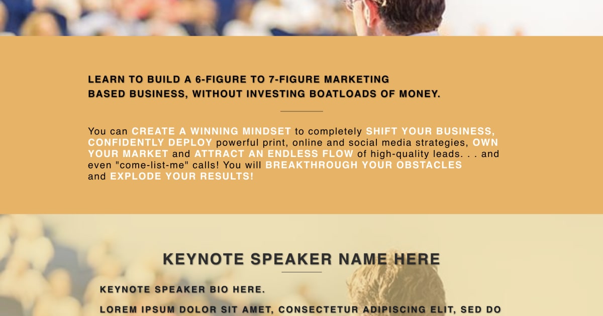 Live Event Ticket Sales Funnel