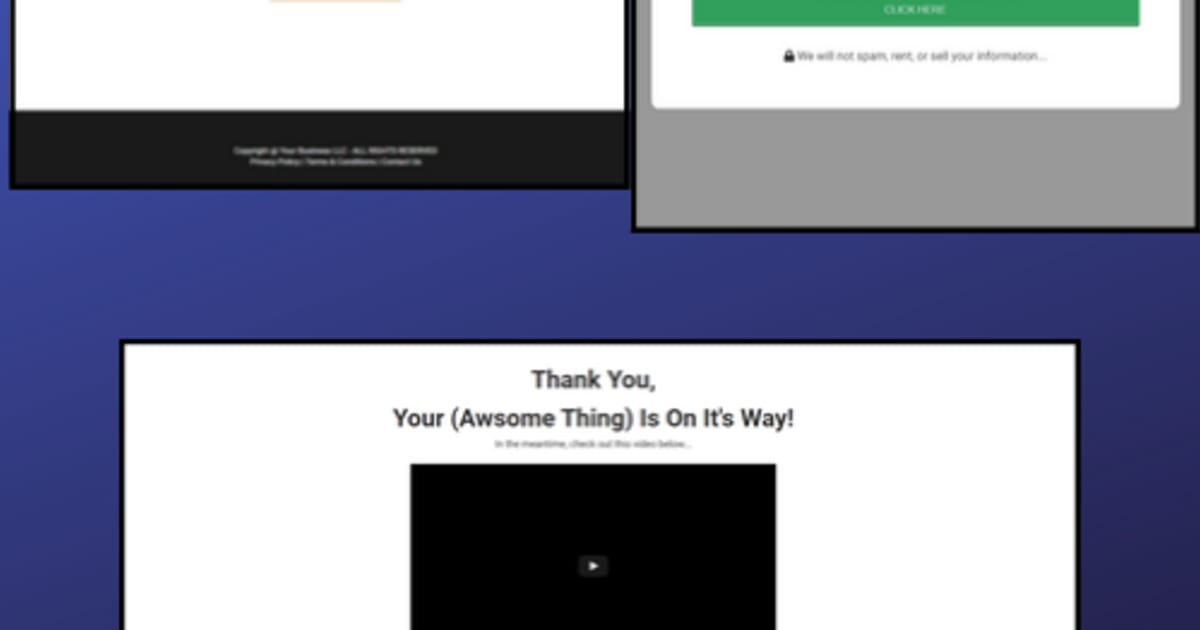 Simple, Clean & Effective Optin + Thank You Page