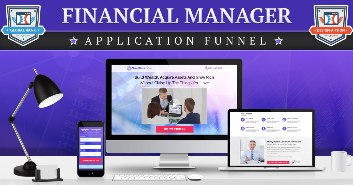 Financial/Insurance Advisor Application Funnel **BONUS** Proven 5 Step Email Sequence!