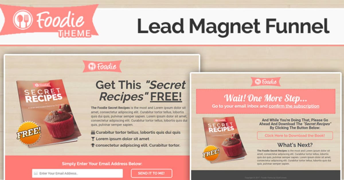 FOODIE | Lead Magnet Funnel