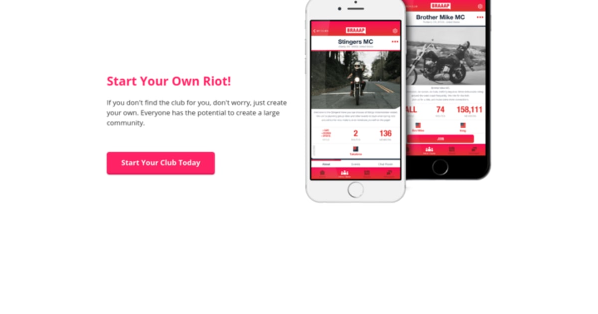 Mobile App Landing Page: Braaap