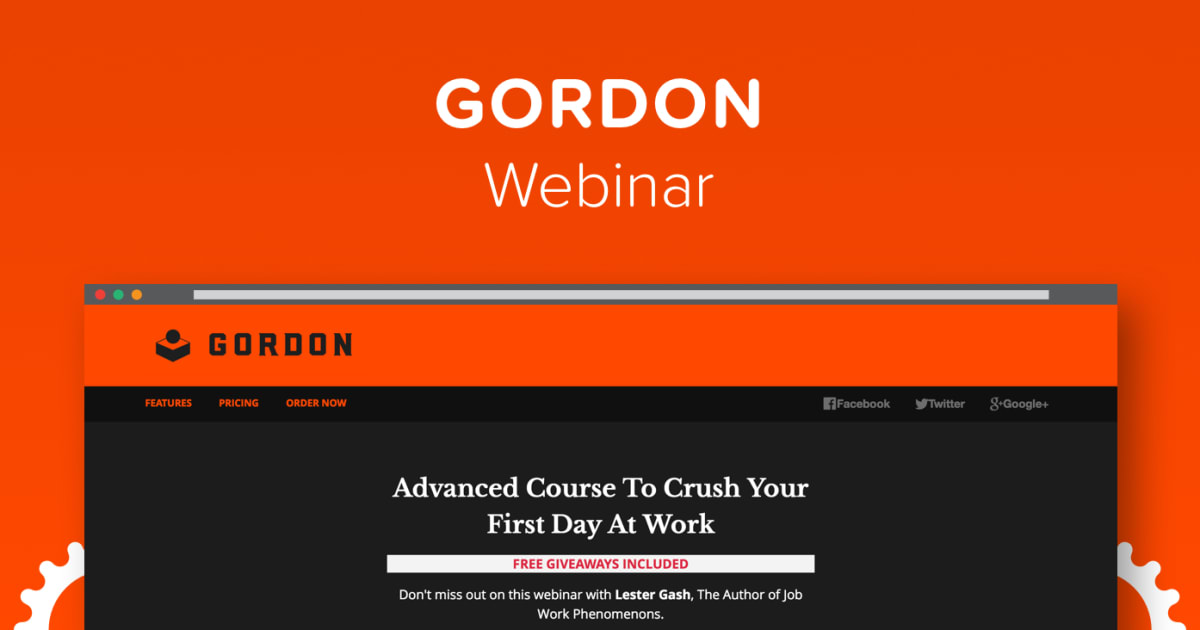 Webinar Funnel :: GORDON