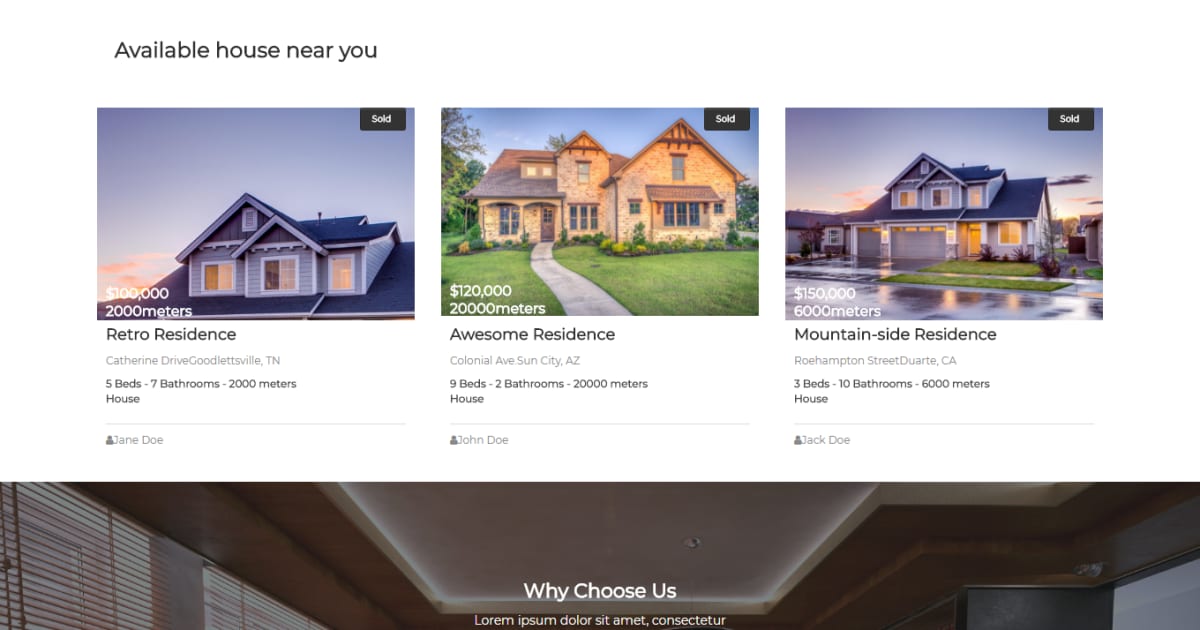 Real Estate / Opt-in / Landing Page - Real Estate Template 13