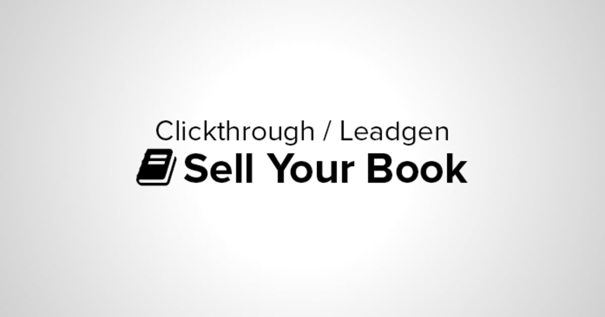 SELL YOUR BOOK (Optin and Thank You Page)