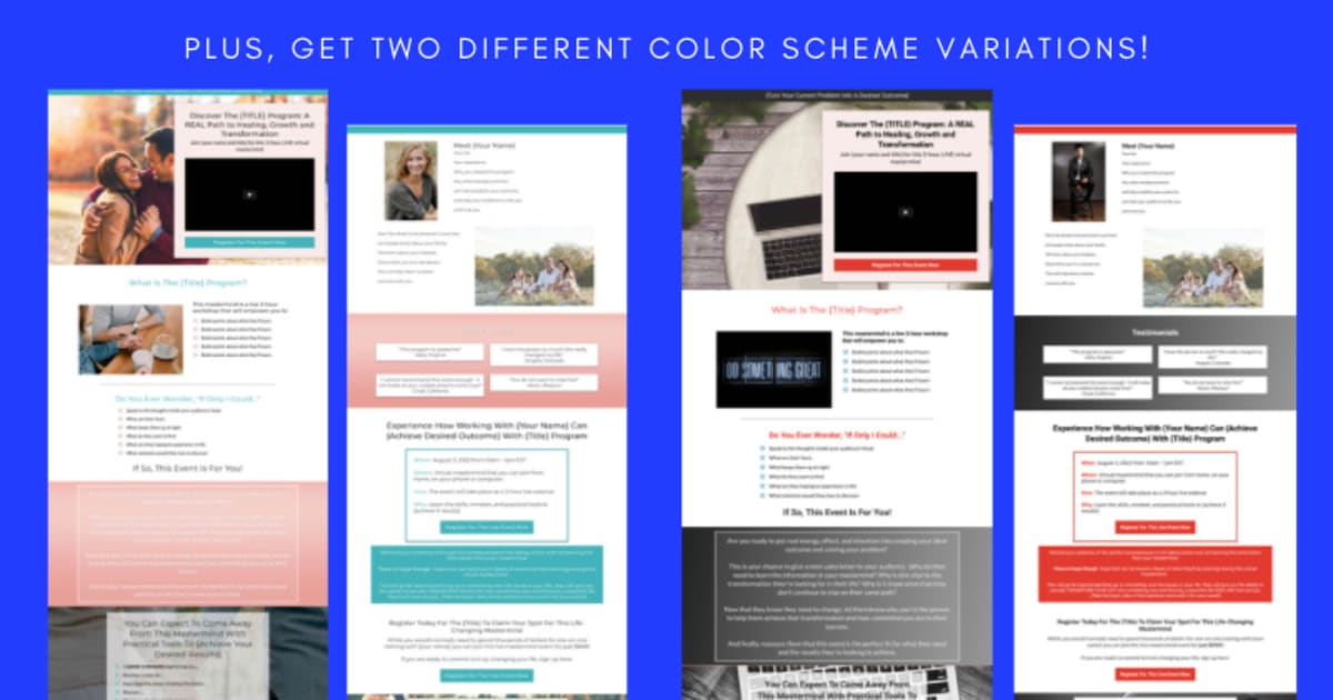 Template - Virtual Workshop Sales Funnel