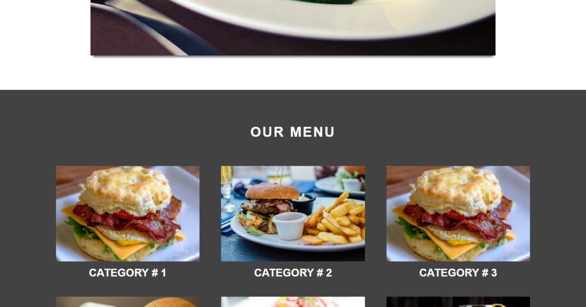 Food / Restaurant / Landing Page - Food & Restaurant Template 5
