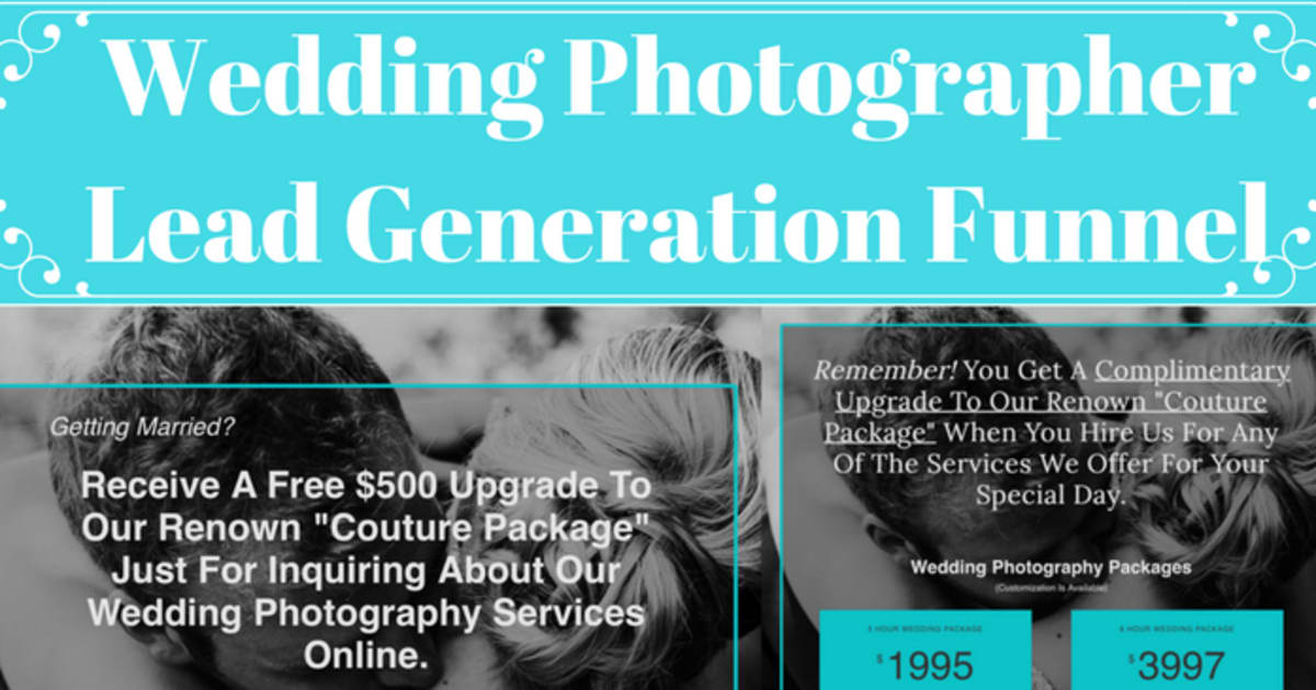 Wedding Photography Services Optin Funnel
