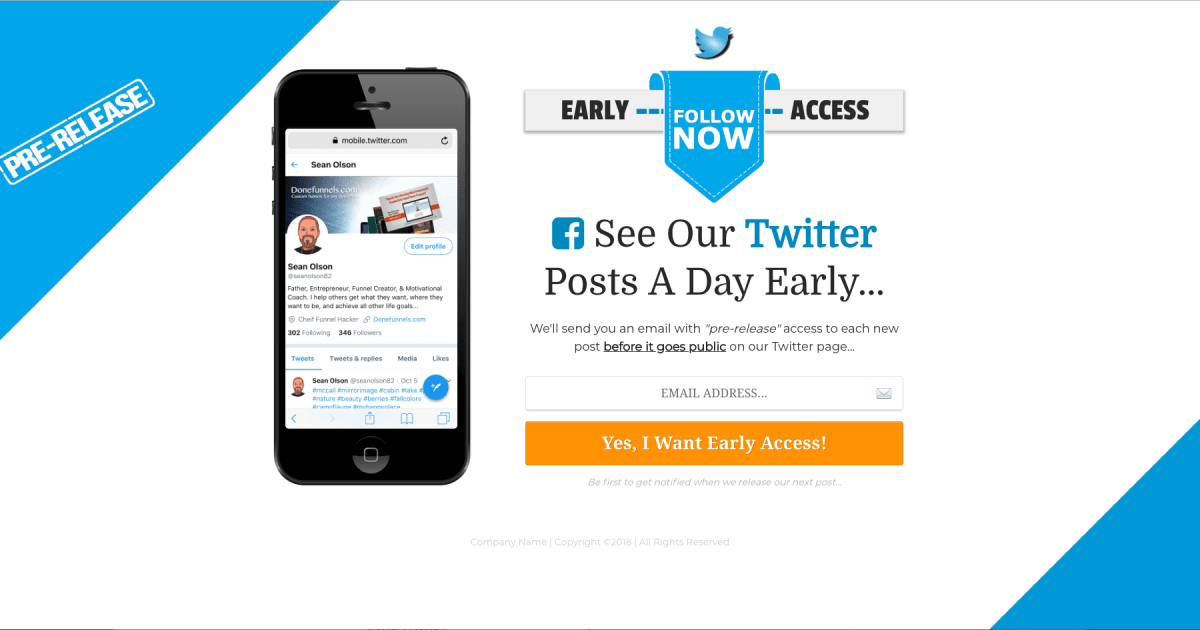 Twitter Follower Optin Funnel [LEAD GENERATION]
