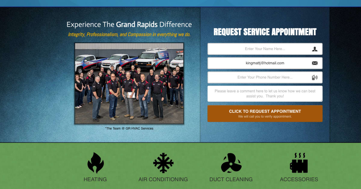 HVAC Tech Service Website