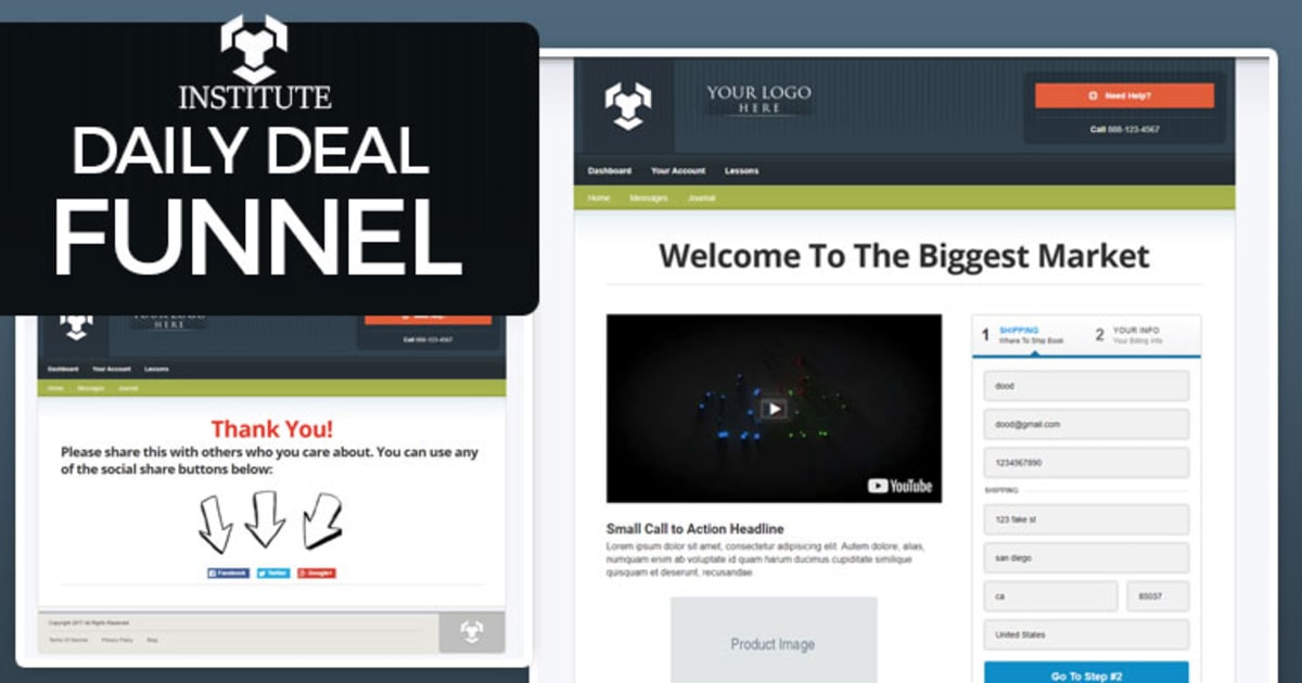 Institute - Daily Deal Funnel