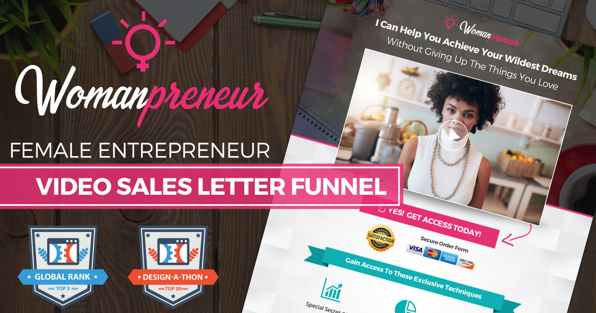 The Savvy Womanpreneur VSL Funnel **BONUS** 3 Proven Email Sequences Included!!!