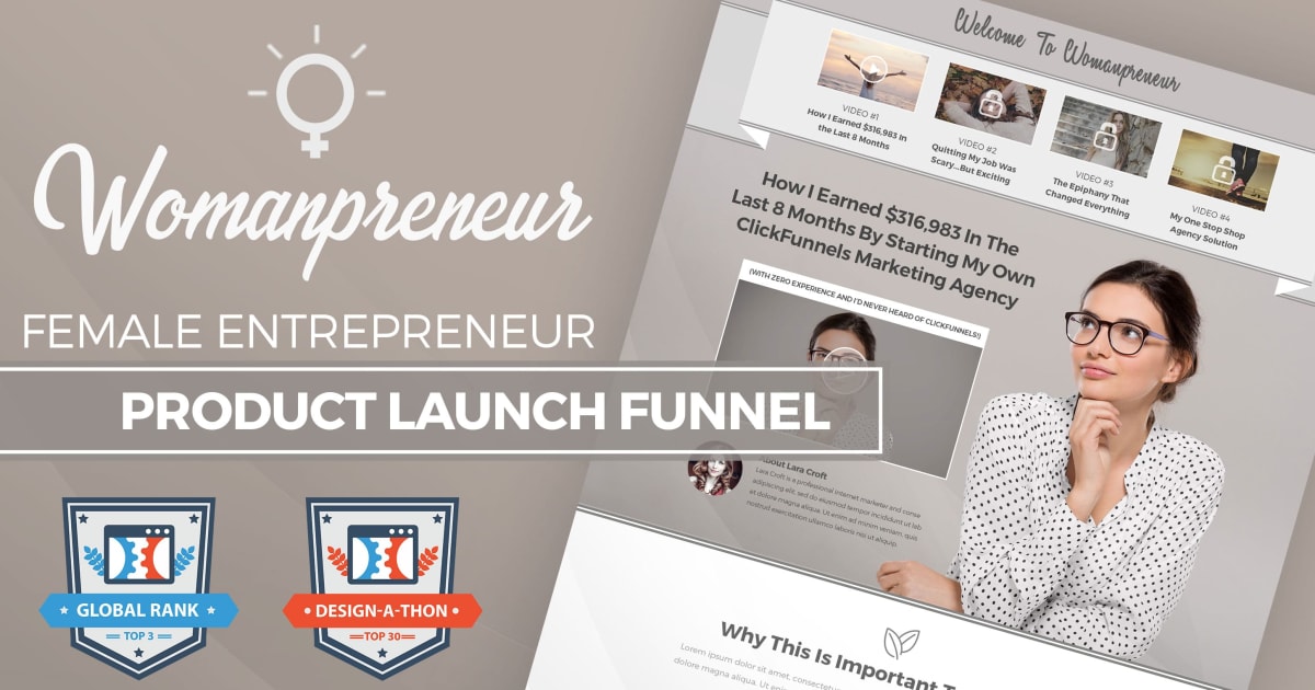 The Womanpreneur Product Launch Funnel **BONUS** 2 Proven Email Sequences Included!!!