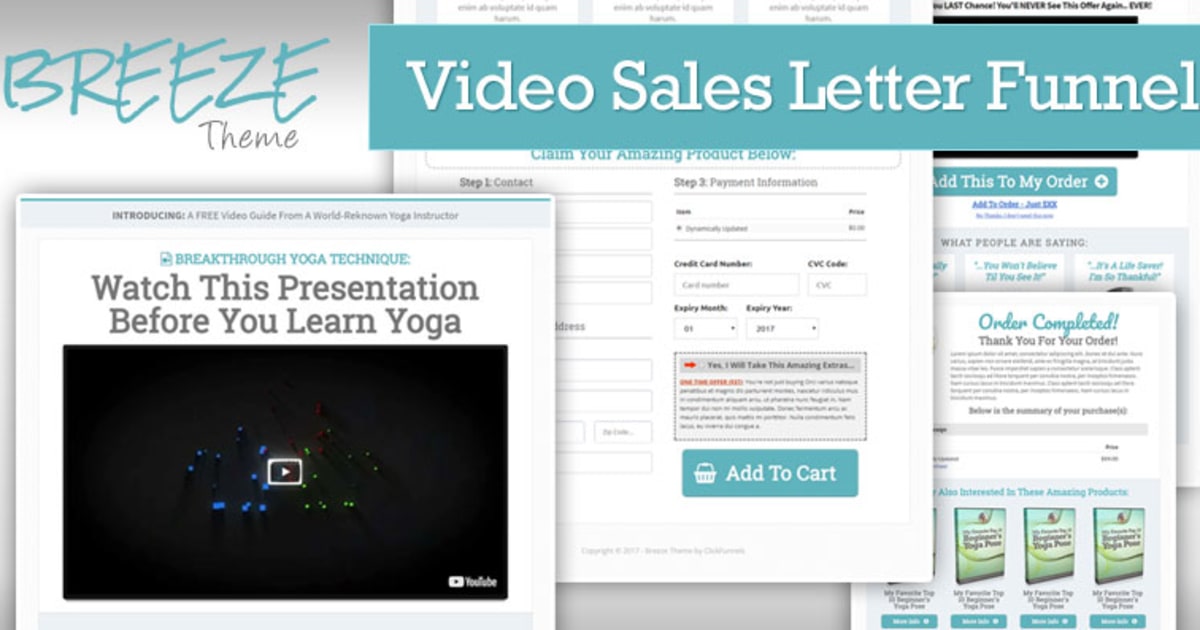 BREEZE | Video Sales Letter Funnel