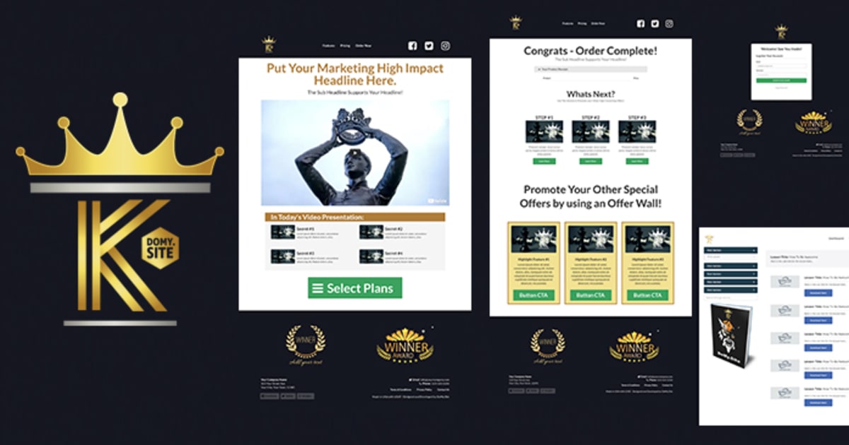 KING Membership Funnel :: by FunnelsHelper.com
