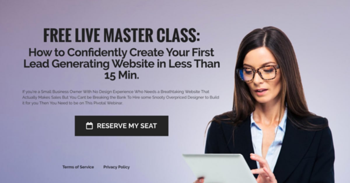 High-converting Webinar Registration