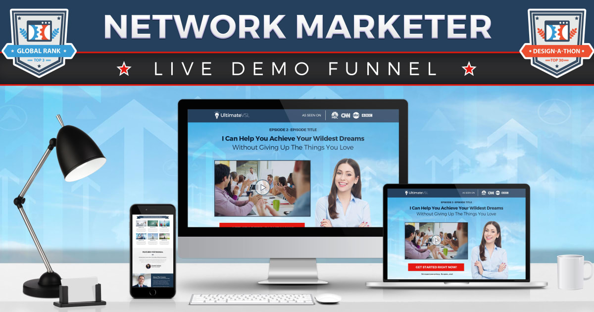 The Network Marketer's Live Demo Funnel **BONUS** 2 Proven Email Sequences Included!