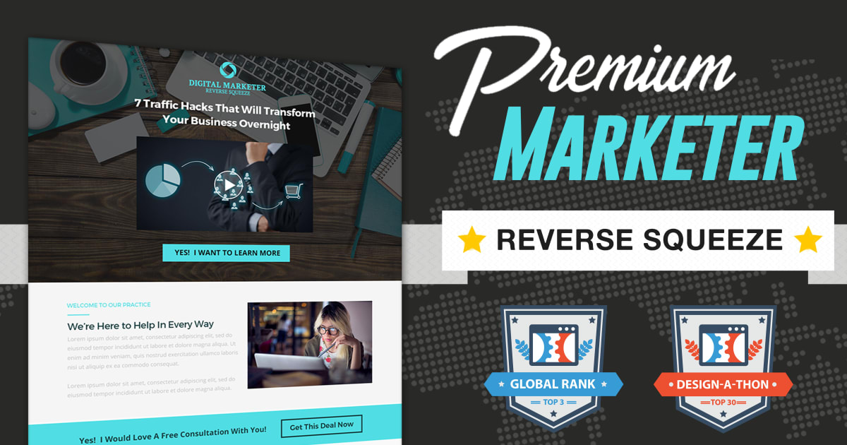 Digital Marketer REVERSE Squeeze Page Funnel **BONUS** Proven 5 Step Email Sequence!