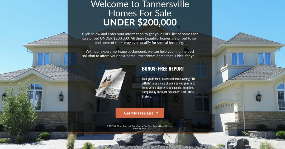 Real Estate Lead Magnet, super easy to customize, mobile friendly