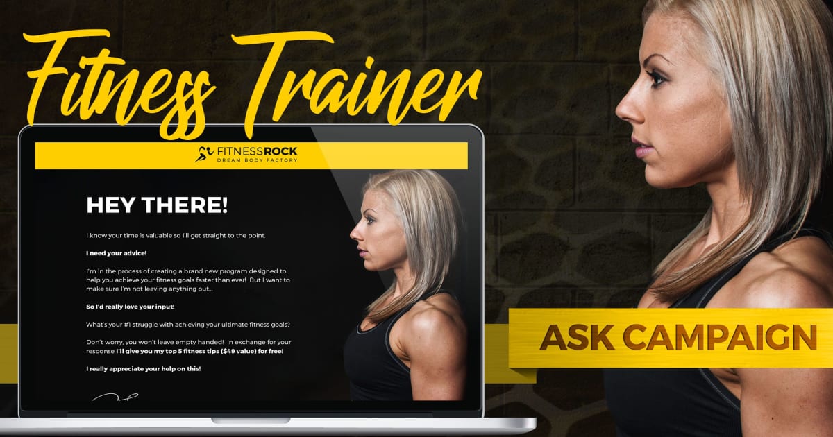 The Ultimate Fitness Ask Campaign Funnel **BONUS** Proven 5 Step Email Sequence!