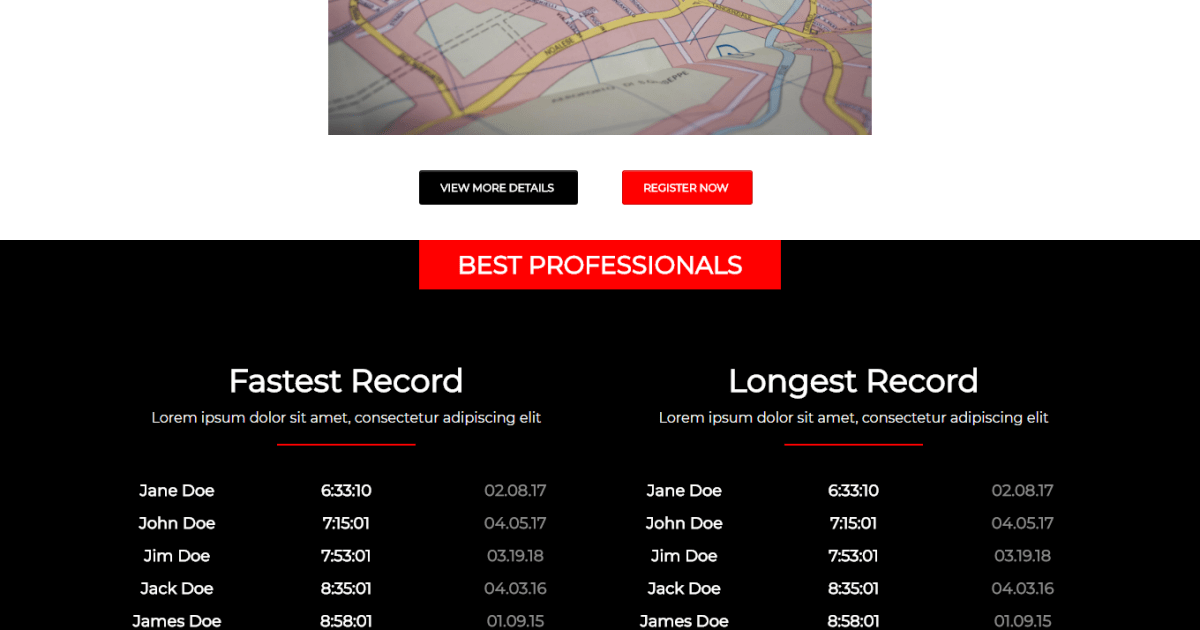 Sports / Karting / Landing Page - Racing Template 01