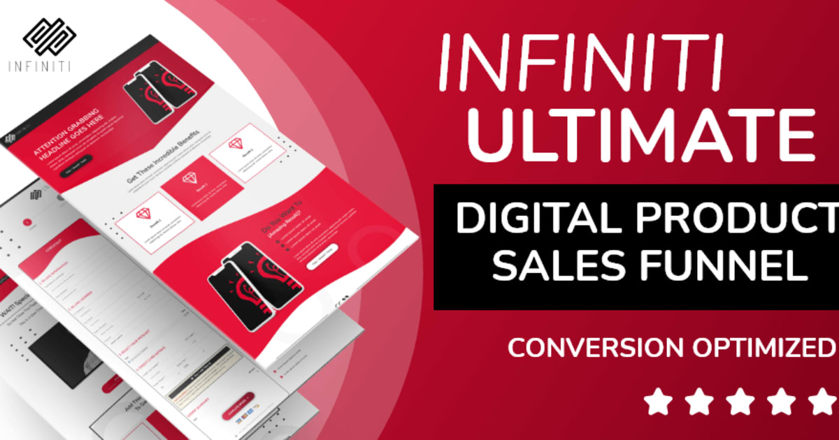 Infiniti Ultimate Digital Product Sales Funnel **PLUS** 12 Conversion Boosting Emails Included!