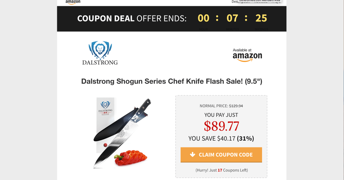 Amazon Coupon Code Sales & Ecommerce Funnel