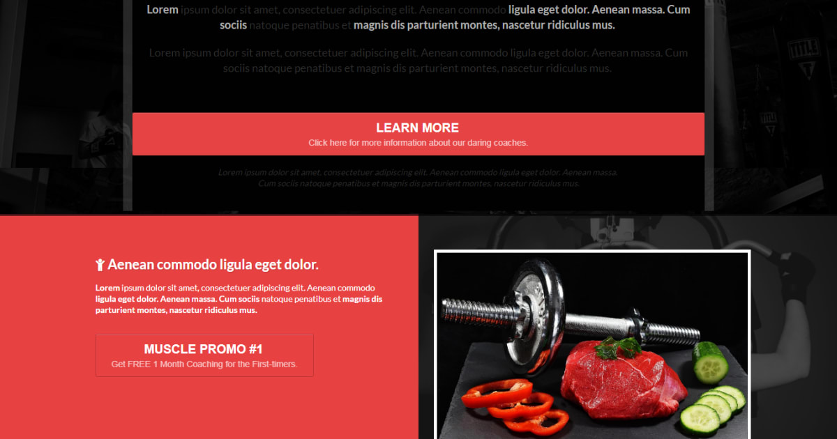 Health and fitness / Gym / Opt-in / Landing Page - Unique Health and Fitness Original Template 04