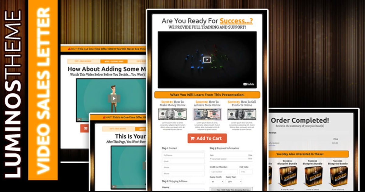 LUMINOS | Video Sales Letter Funnel