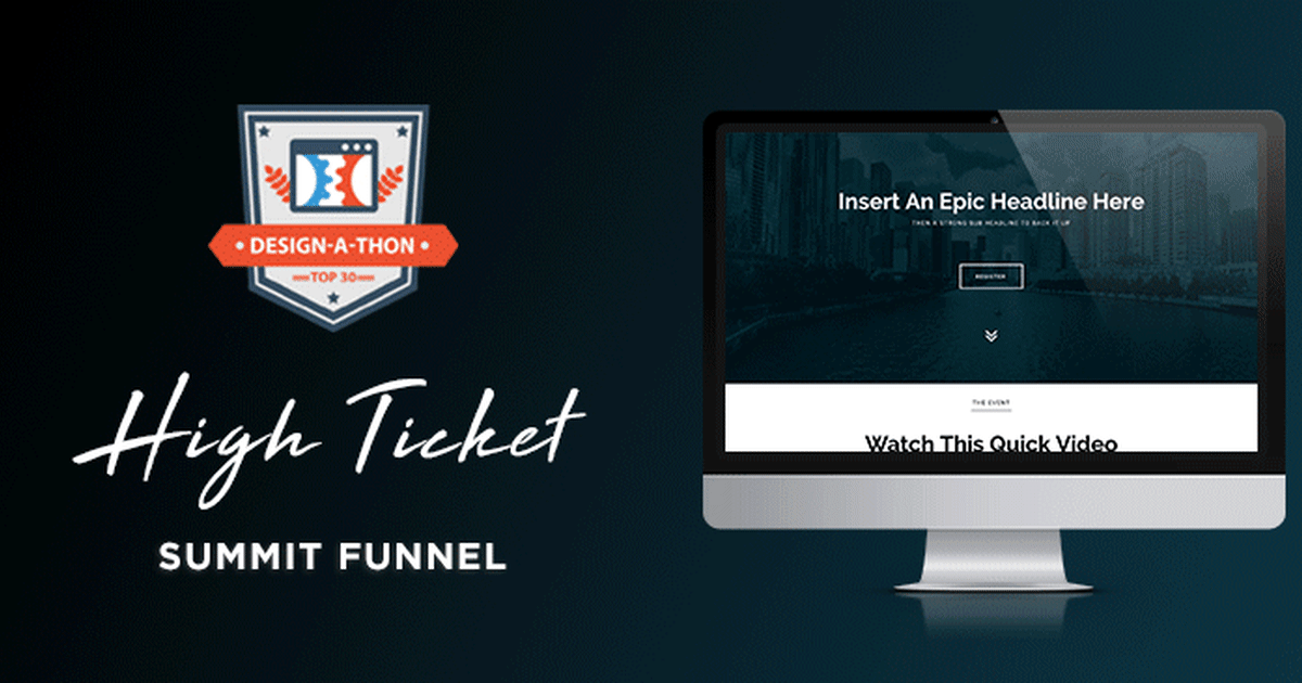 *BEST SELLER* High-Ticket Summit Funnel