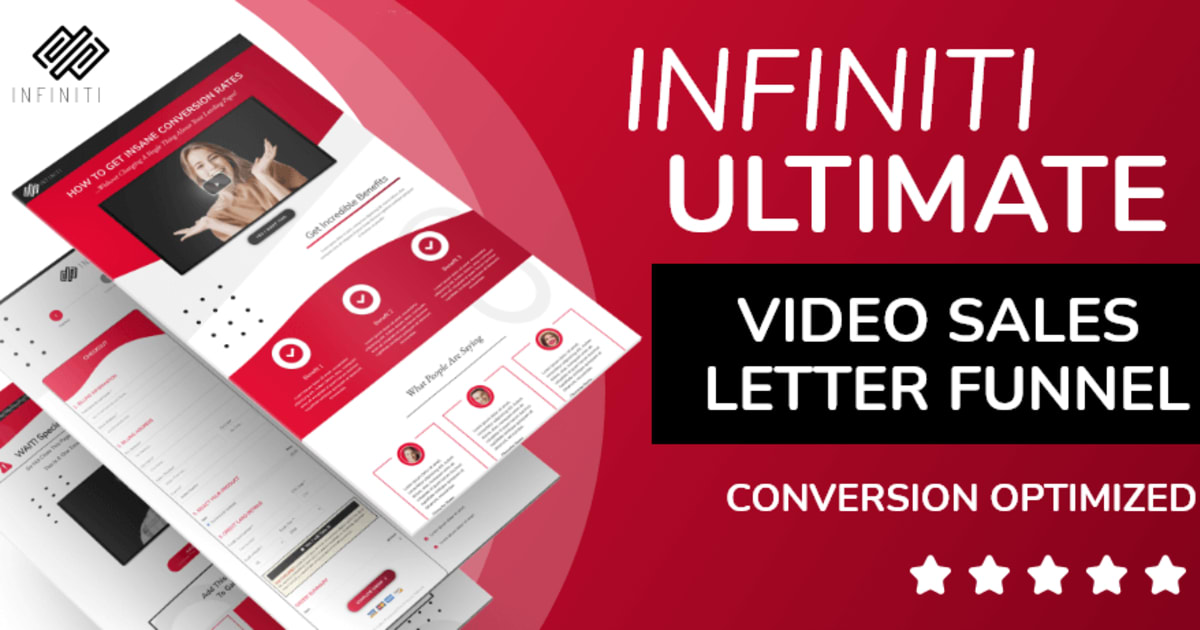 Infiniti Ultimate VSL Funnel **PLUS** 12 Conversion Boosting Emails Included!
