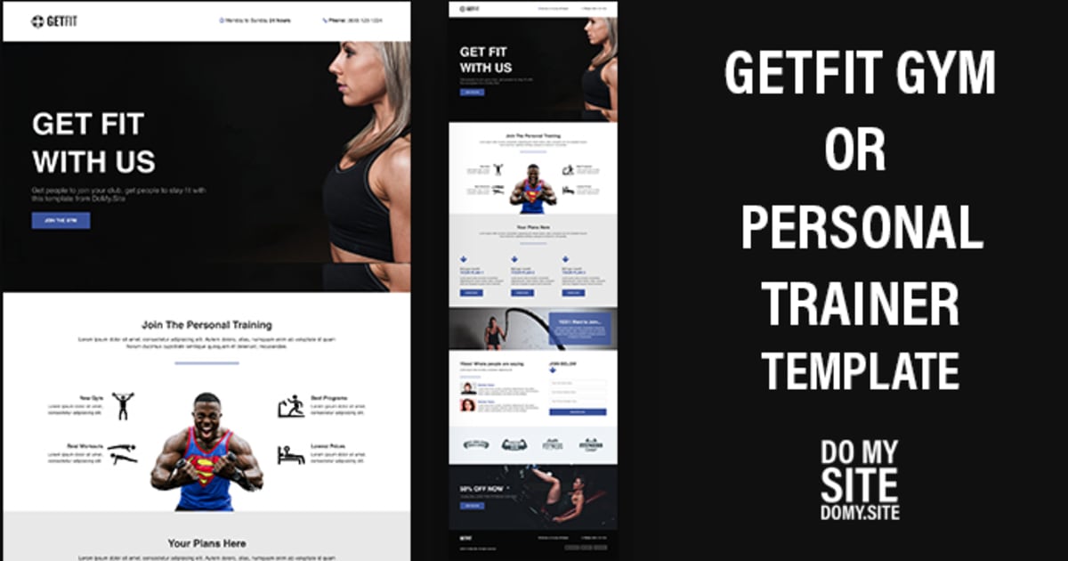 GETFIT Gym or Personal Trainer Template