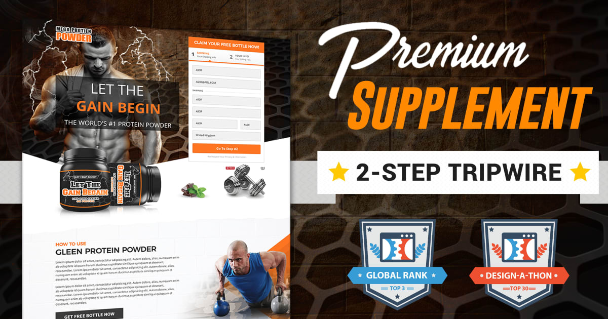 2-Step SUPPLEMENT Tripwire Funnel **BONUS** 3 Proven Multi-Step Email Sequences!