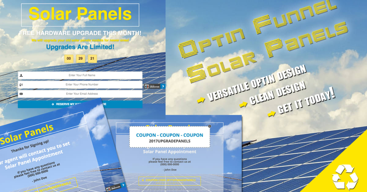 Optin Solar Panels Funnel