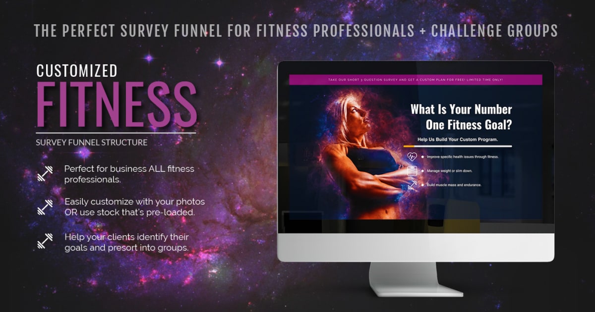 Customized Fitness Survey For LEAD GENERATION [SURVEY FUNNEL]