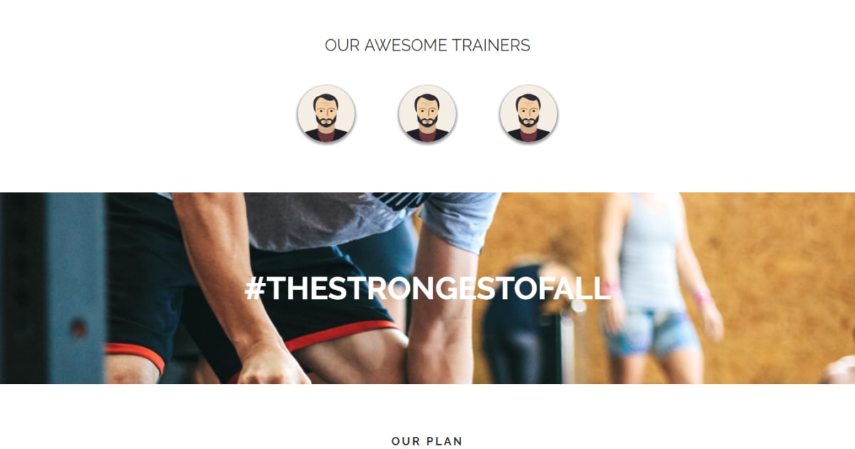 Services / Gym / Sales Page / Landing Page - Gym Template 01